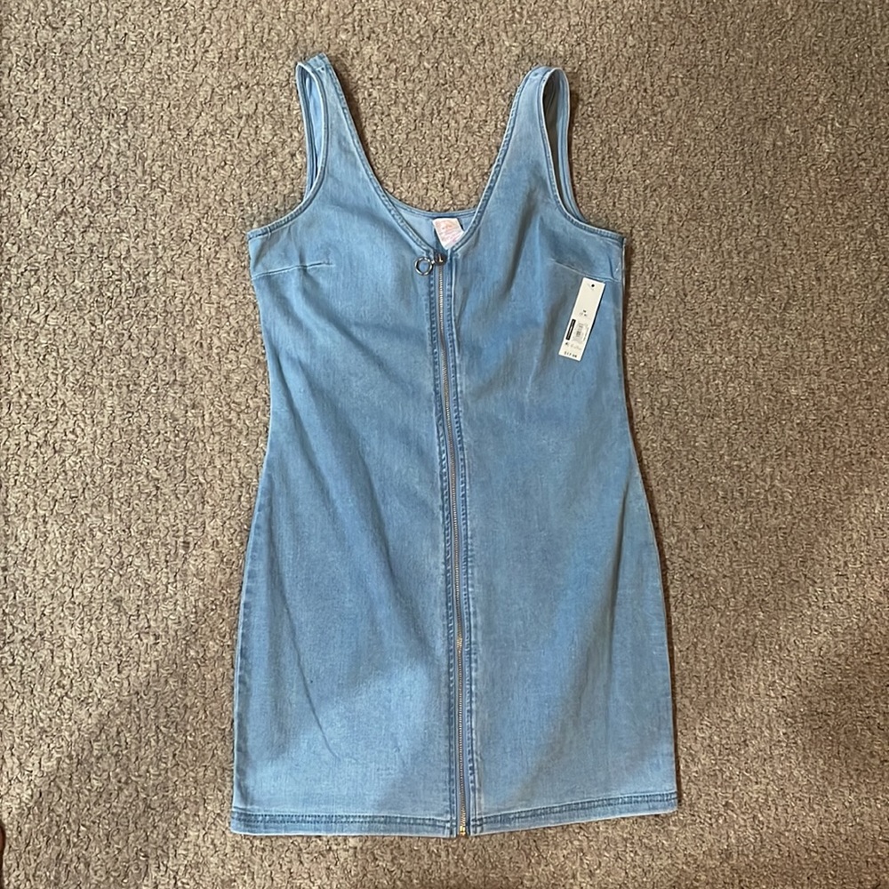 Zipper Jean Dress ( NEW)